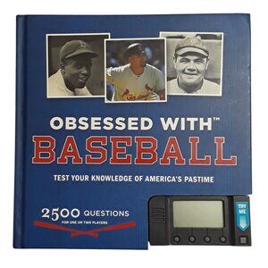 OBSESSED WITH BASEBALL Trivia Questions Hardcover Book